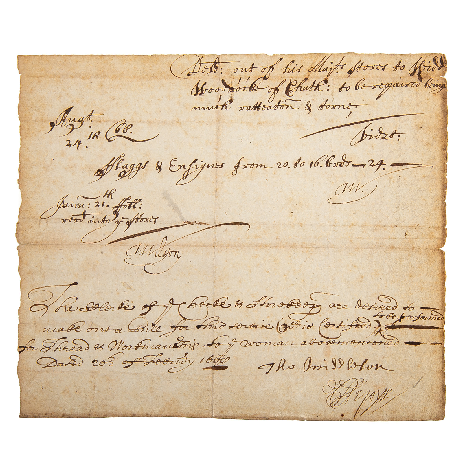 SAMUEL PEPYS, DS, 1668 Samuel Pepys