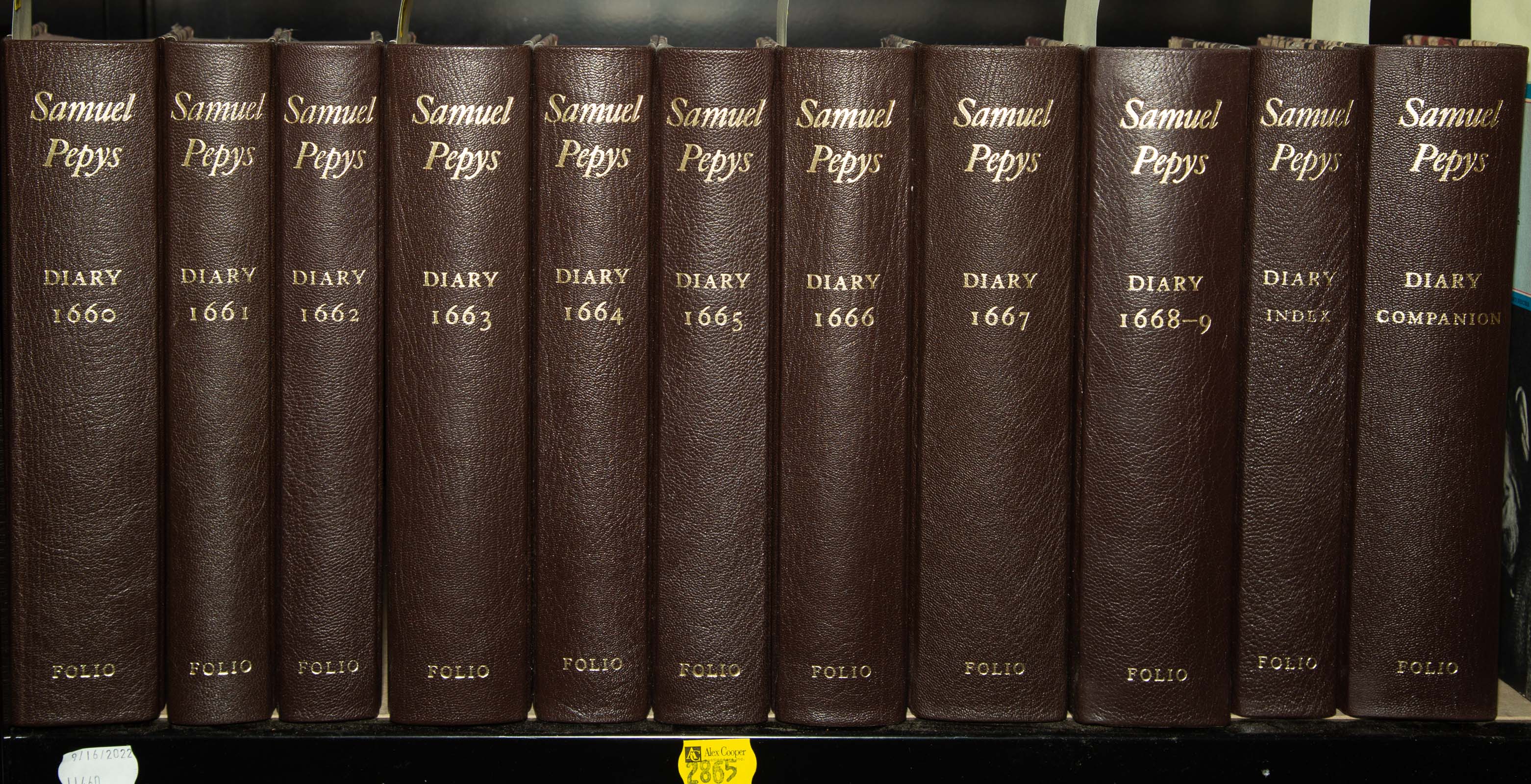 SAMUEL PEPYS'S DIARY, FOLIO SOCIETY