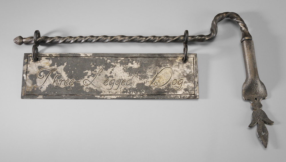 Samuel Yellin Sign Holder wrought