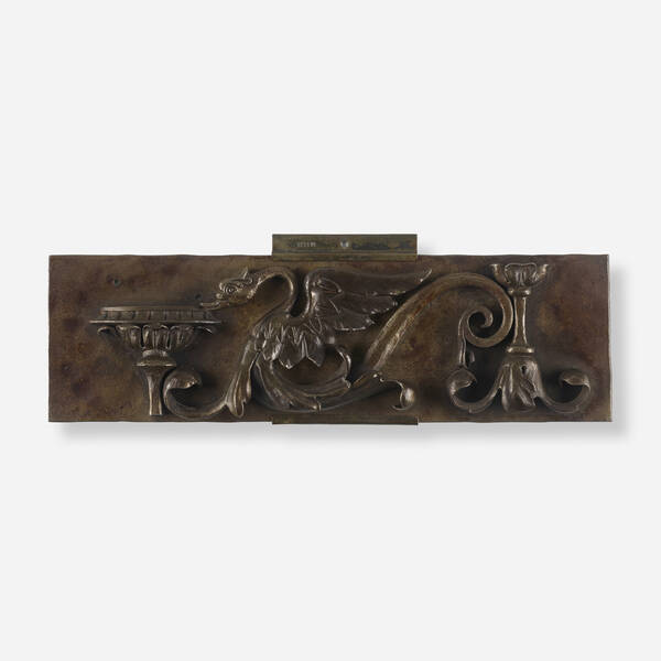 Samuel Yellin. Swan plaque (Study