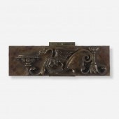 Samuel Yellin. Swan plaque (St