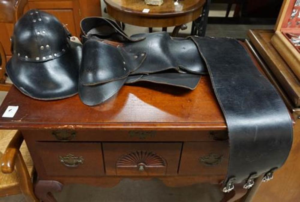 SAMURAI LEATHER HELMET AND