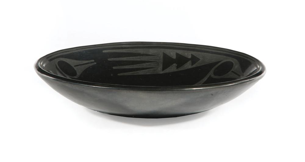 SAN ILDEFONSO BLACK POTTERY BOWLSan