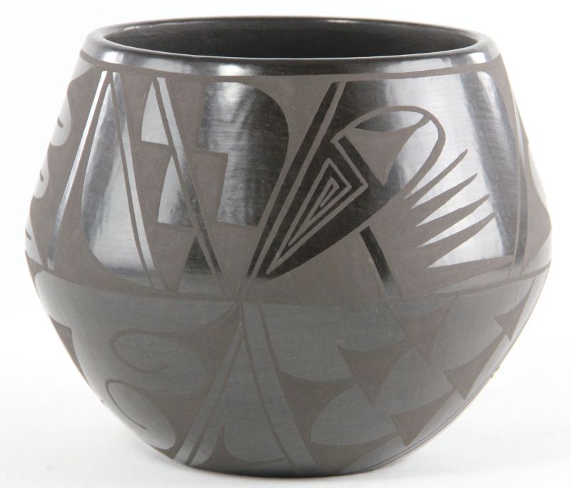 San Ildefonso Blackware Potpolished
