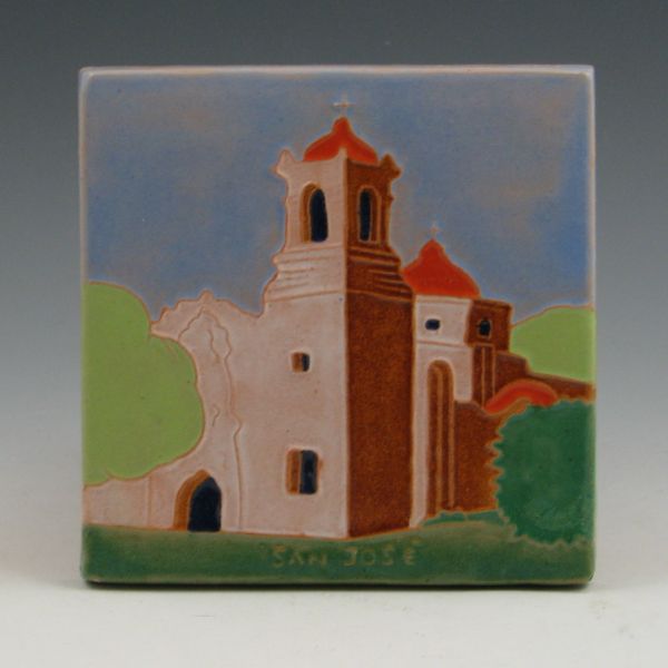 San Jose Mission tile. Marked San