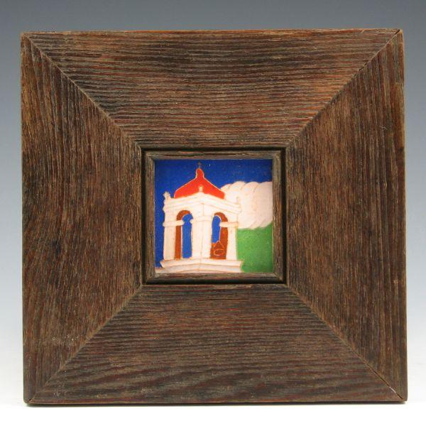 San Jose Mission tile with church