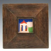 San Jose Mission tile with chu
