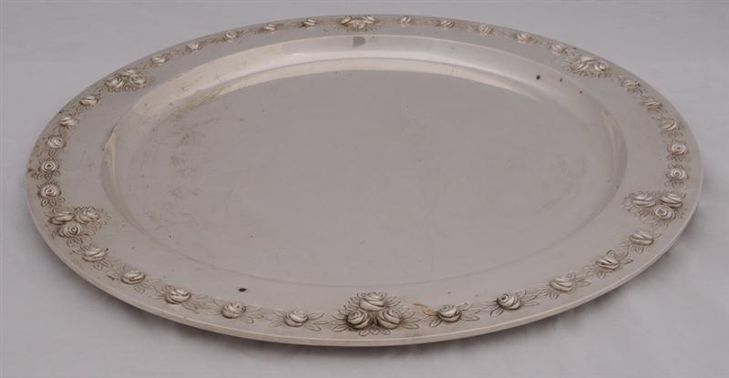 SANBORN'S SILVER CIRCULAR TRAY