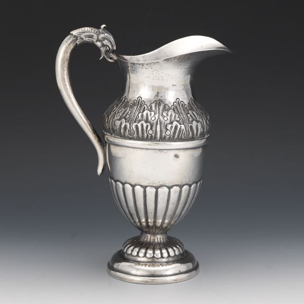 SANBORNS SILVER EWER  11-¼"  Silver