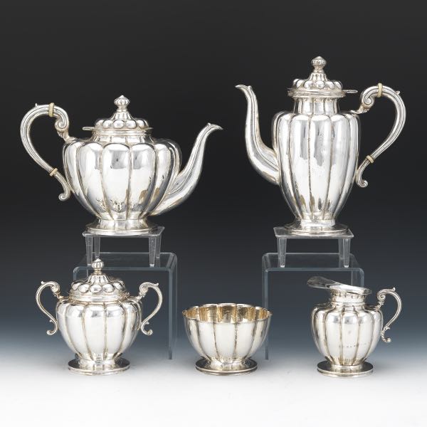 SANBORNS STERLING SILVER FIVE-PIECE