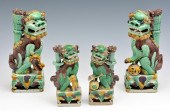 SANCAI GLAZED BUDDHIST LION FO