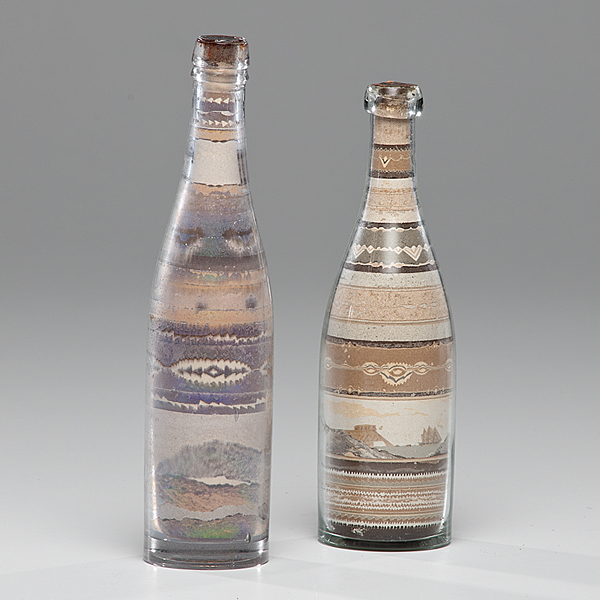 Sandbottles with Seascapes Probably