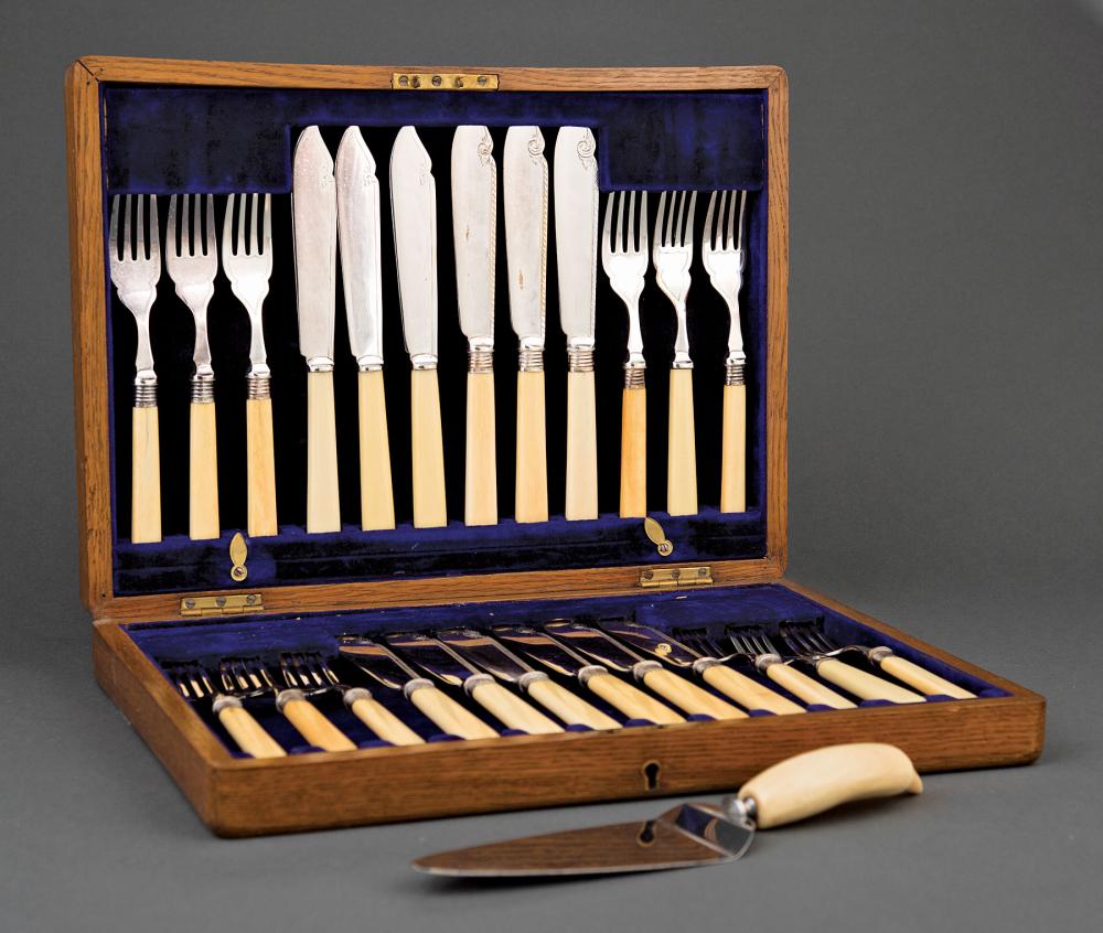 SANDERSON SILVERPLATE AND IVORINE