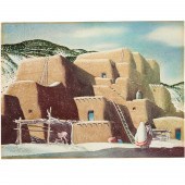 SANDOR BERNATH, PUEBLO PAINTIN