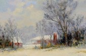 SANDOR BODO O/C, WINTER LANDSC