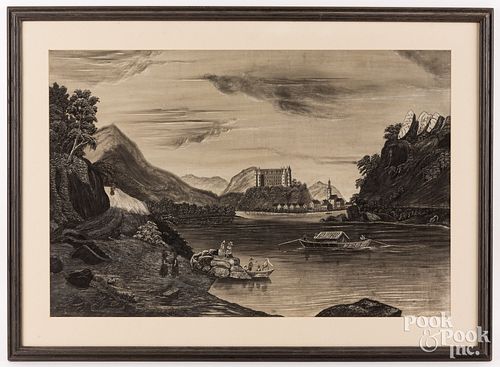SANDPAPER DRAWING, LATE 19TH