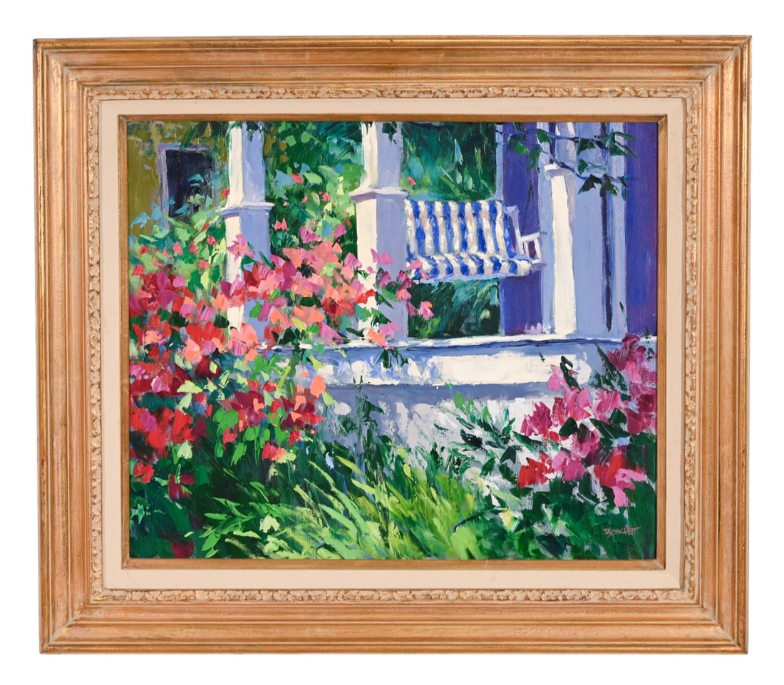 SANDRA BOSCHET SIGNED OIL