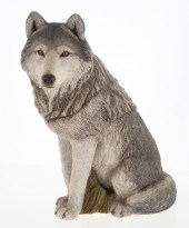 SANDRA BRUE. STOIC WOLF, RESIN
