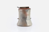 SANDRA JOHNSTONE, LIDDED VESSE