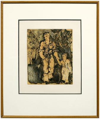 Sandro Chia etching (Italian,