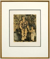 Sandro Chia etching (Italian,
