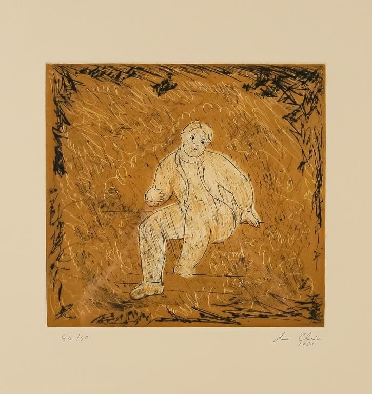 SANDRO CHIA ETCHING L'ANIMA