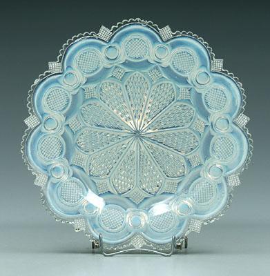Sandwich glass plate, Roman Rosette
