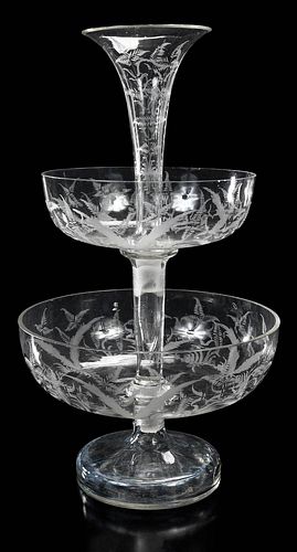 SANDWICH GLASS THREE PART
