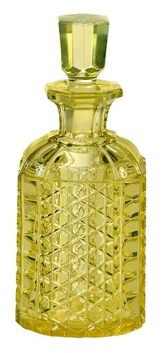 SANDWICH URANIUM CUT GLASS