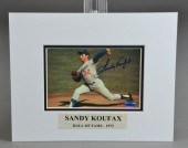 SANDY KOUFAX SIGNED PHOTO - PI