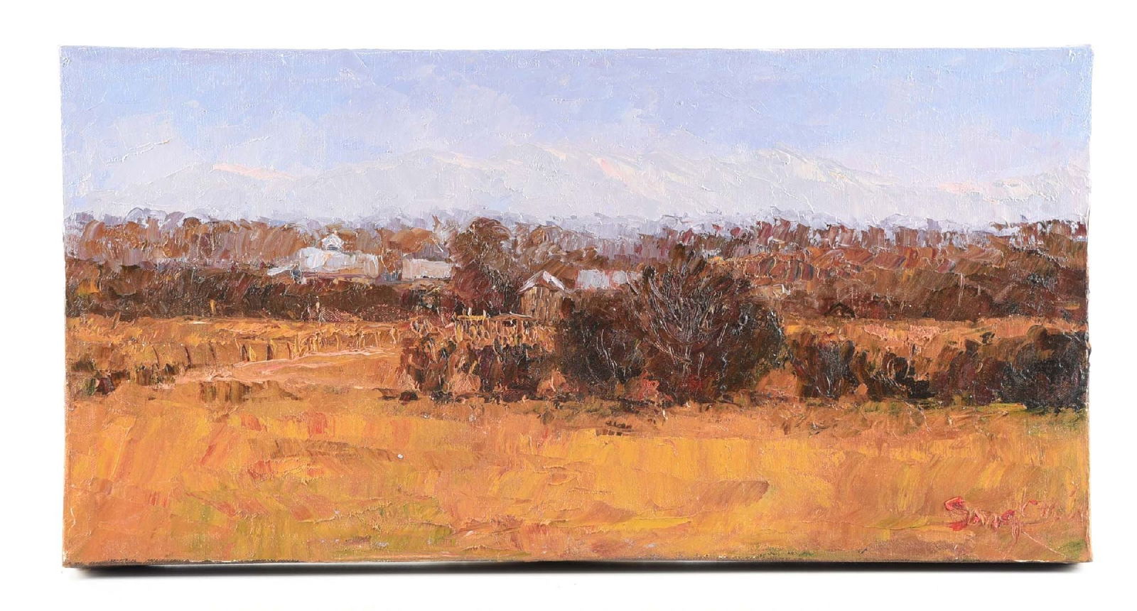SANG CHOIThe Blue Root Ranch Oil on