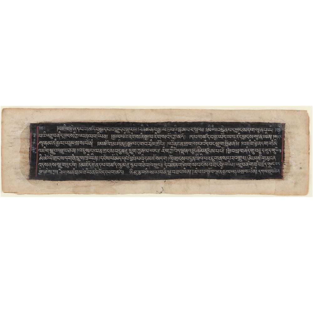 SANSKRIT WRITING FROM TEXT ON TAN
