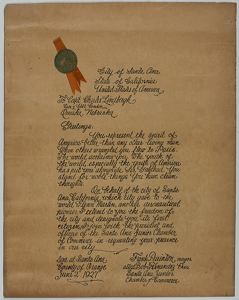 Santa Ana California Document