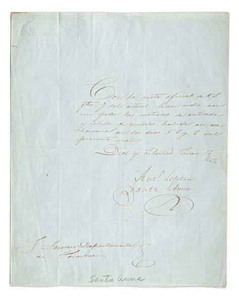Santa Anna ANS 1843 ANS 1843. 1p
