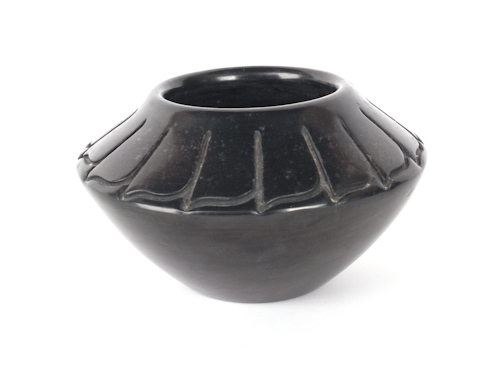 Santa Clara blackware bowl by
