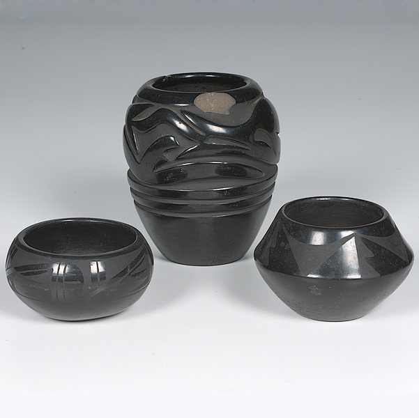 Santa Clara Blackware Bowls and
