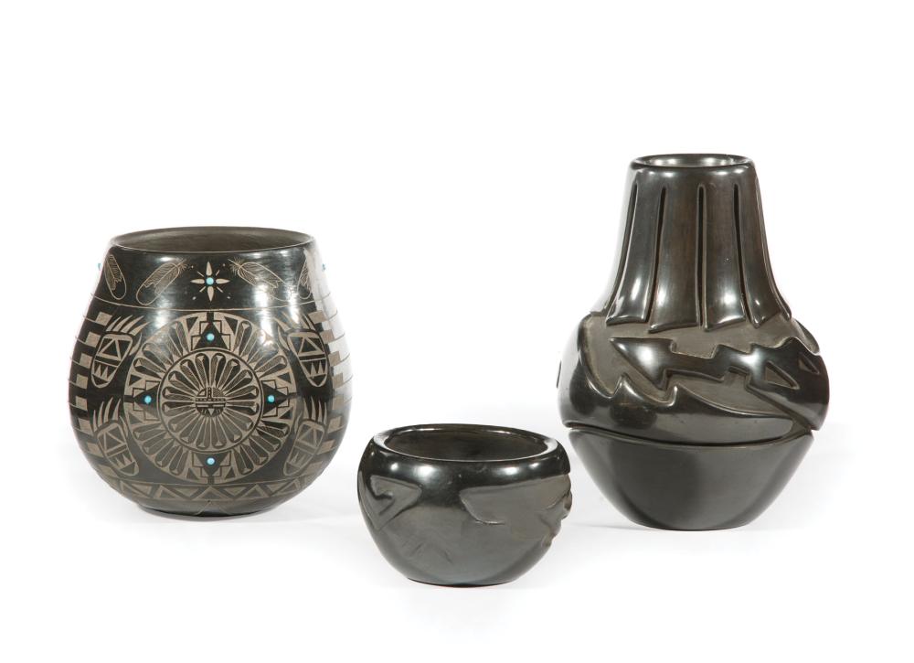 SANTA CLARA PUEBLO BLACK POTTERY