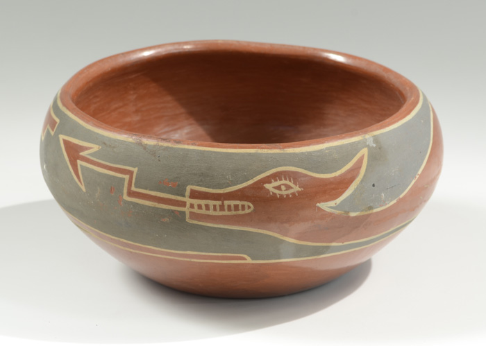 SANTA CLARA PUEBLO POTTERY BOWL