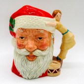 SANTA CLAUS DOLL ON DRUM D6668