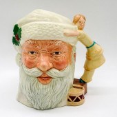 SANTA CLAUS DOLL ON DRUM D6668