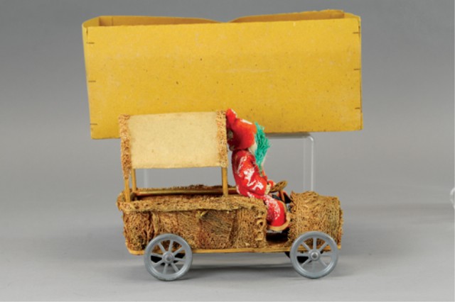 SANTA CLAUS MOSS CAR WITH BOX