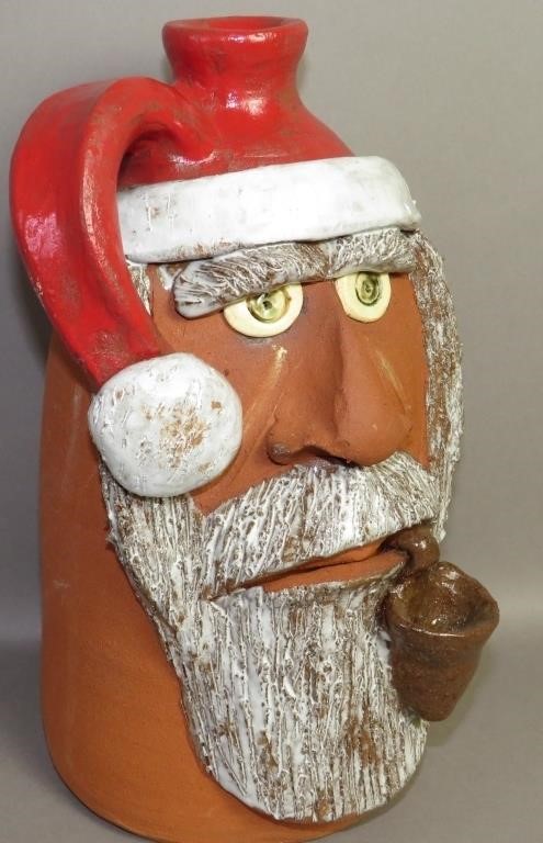SANTA FACE JUG BY DAL BURTCHAELLca.