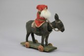 SANTA ON NODDER DONKEY PULL TO