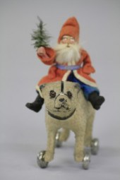 SANTA RIDING POLAR BEAR PULL T