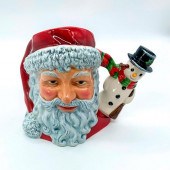 SANTA WITH SNOWMAN D7238 - LAR
