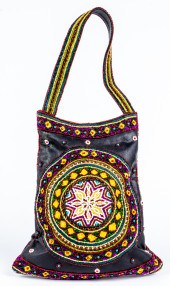 SANTI BEADED LEATHER MANDALA H