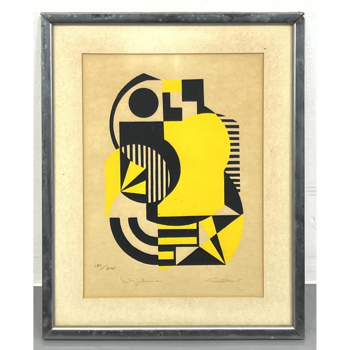 Santoro Serigraph Print Signed