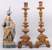 SANTOS FIGURE WITH PAIR OF GIL