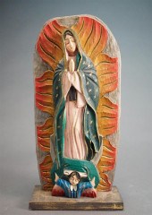 SANTOS TYPE PAINTED CARVED WOO