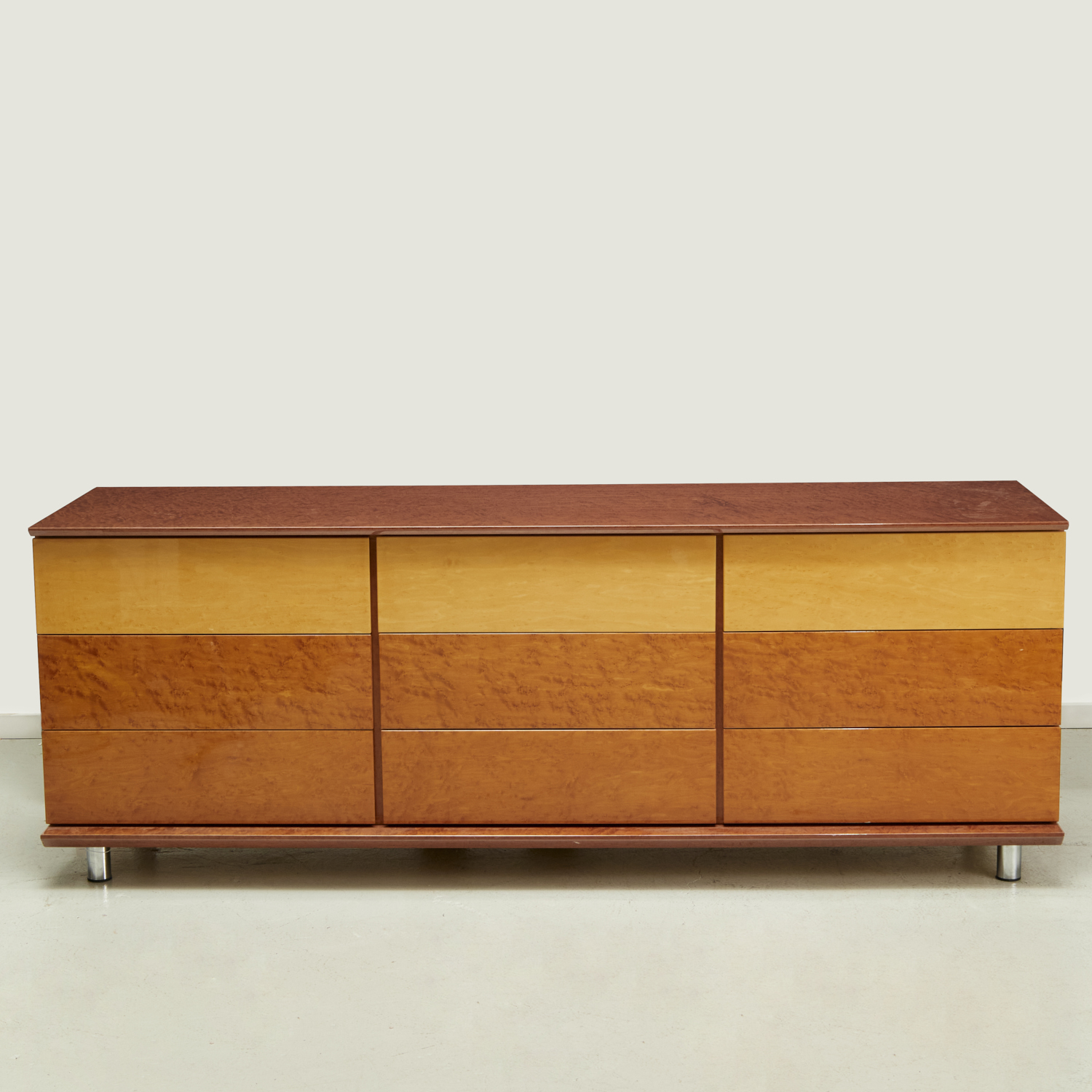 SAPORITI, BIRDSEYE MAPLE 9-DRAWER